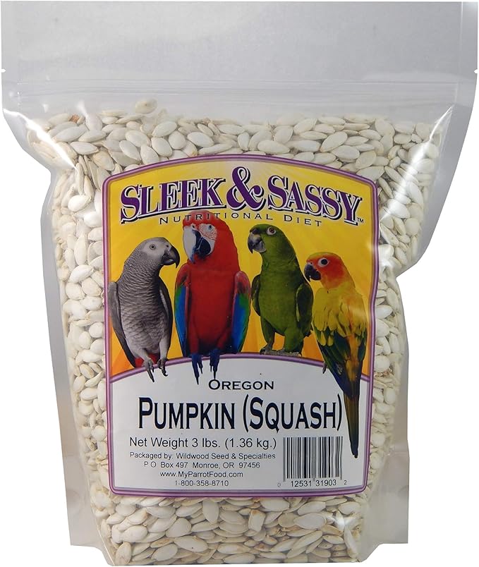 SLEEK & SASSY Oregon Squash (Pumpkin) Seeds Bird Treat (3 lbs.)