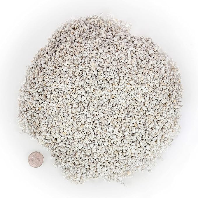 Gardenera Organic Perlite - Medium/Fine Grade (1 Quart Bag) Horticultural Soil Amendment for Indoor & Outdoor Container Plants for Drainage Management and Enhanced Growth