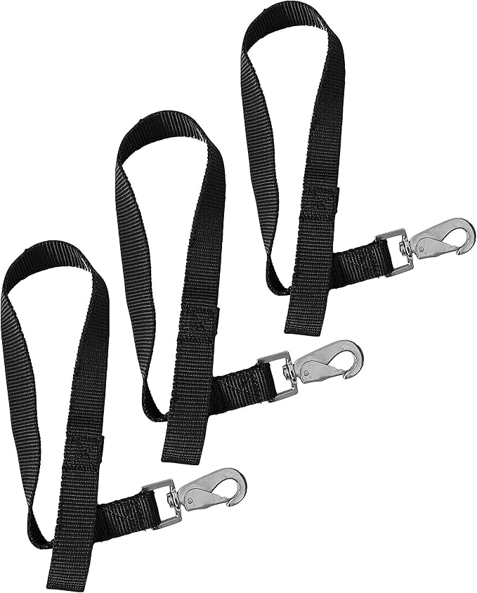 Majestic Ally Pack of 3 Horse Bucket Strap Hangers – Practical and Easy Design for Indoor or Outdoor Use -Set of 3,-1"x22"