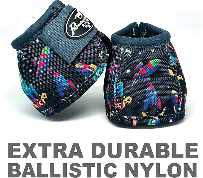 Professional's Choice Ballistic Overreach Bell Boots for Horses | Superb Protection, Durability & Comfort | Quick Wrap Hook & Loop