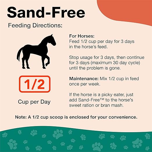 NaturVet Sand Free Horse Powder Supplement – Supports Healthy Intestinal Function, Sand Removal from Ventral Colon – Includes Psyllium Husk, Apple Flavoring – 15 lbs.