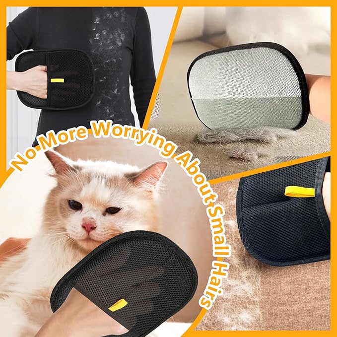BEEKAW2026 New Pet Hair Removal Glove for Cats and Dogs - Electrostatic Pet Hair Remover Glove | Reusable Brush Pet Hair Remover for Couch, Carpet, Car Seat & Laundry