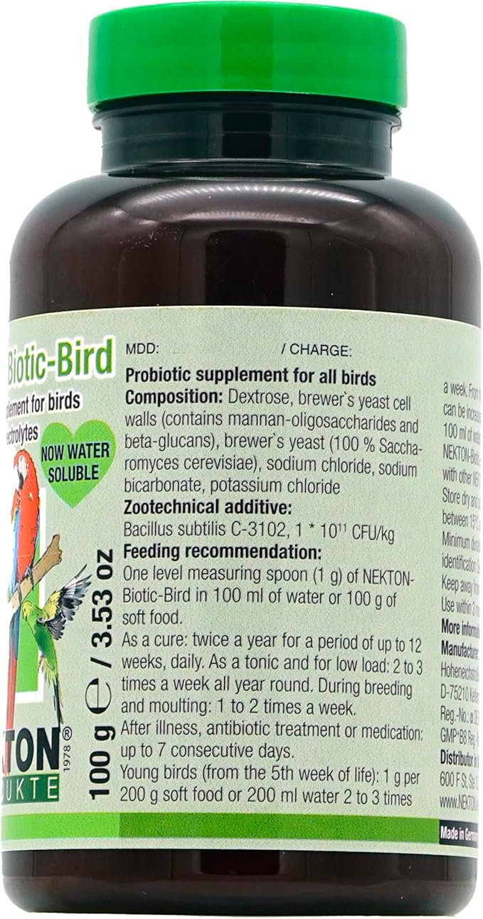 Nekton-Biotic-Bird Probiotic for Birds 100g, (3.5oz)