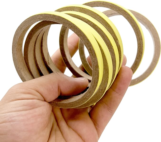 by M&M - 8004 Pk12 3.5 Inch Skinny Yellow Donut, Colorful Cardboard Classic Chew Bird Foot Toys, Lots of Shreddable Layers, Add to Toys, Great for Medium to Large Size Pets