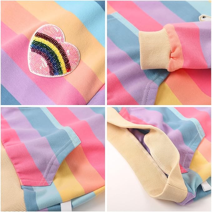 WELAKEN Sweatshirts for Girls Toddler & Kids II Little Girl's Pullover Tops Sweaters & Hoodies