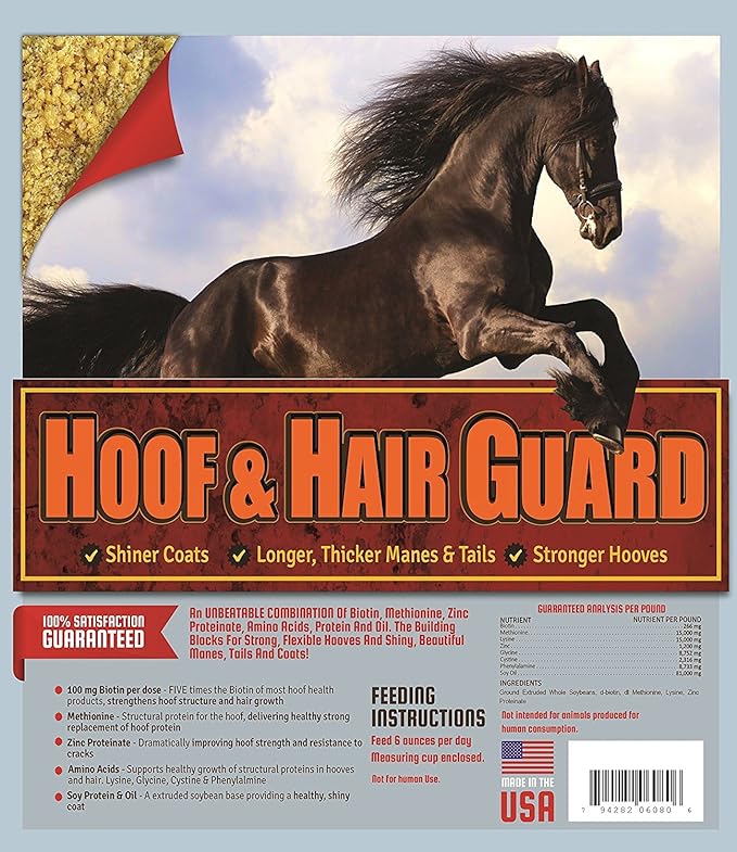 Hoof & Hair Guard 40 lb, Equine Hoof Strengthening & Coat Conditioning Supplement