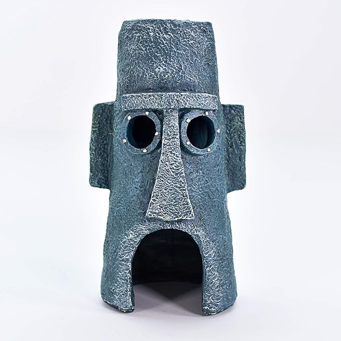 Penn-Plax Officially Licensed Spongebob Squarepants® Fish Tank Decorations | Spongebob’s Pineapple, Squidward Home, and The Crusty Crab Resin Figurines | Aquarium and Terrarium Décor
