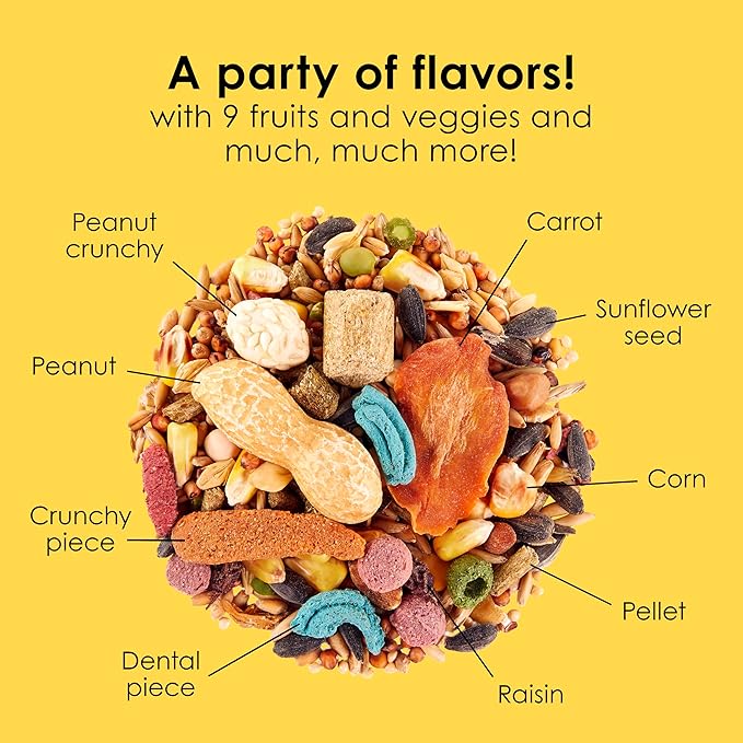 Kaytee Fiesta Mouse & Rat Food, Nutritious and Fun Blend, Supports Dental Health and Digestion, 4.5 pounds
