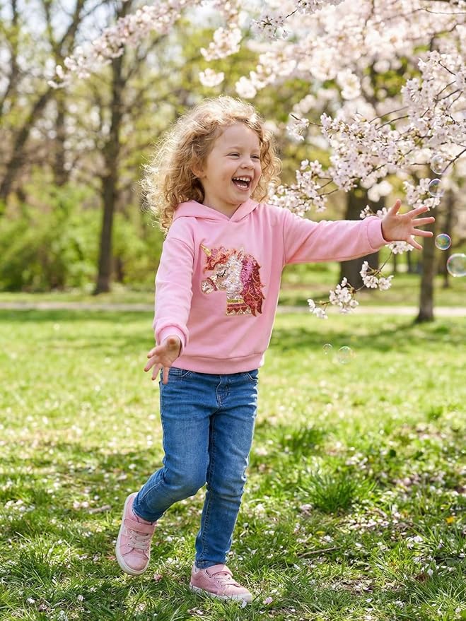 WELAKEN Sweatshirts for Girls Toddler & Kids II Little Girl's Pullover Tops Sweaters & Hoodies