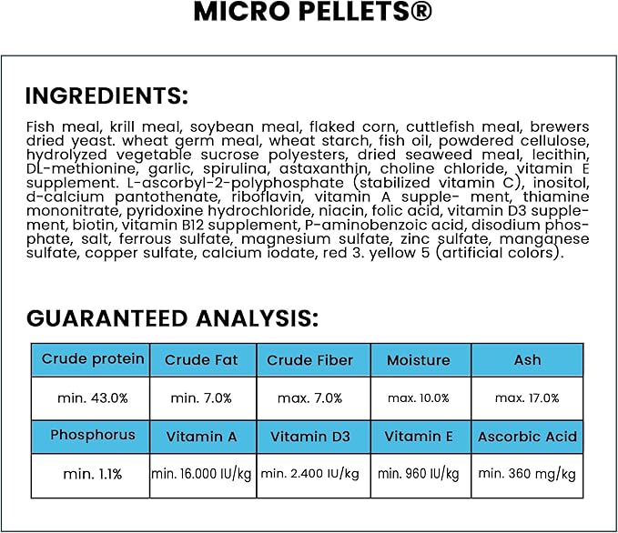 Micro Pallets Fish Food 0.77 oz (Pack of 3) Including Trinity Treats Microfiber Cleaning Cloth(Micro Pallets Fish Food)
