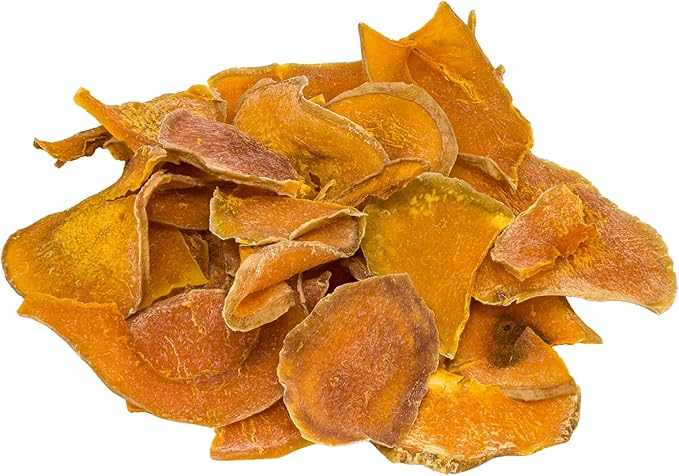 hotspot pets Dehydrated Natural Pumpkin Slices for Dogs- Crunchy Treats- 2lb Value Bag, All-Natural - High Protein, Great for Sensitive Stomachs, Low Fat, A Healthy Rawhide Alternative for All Dogs
