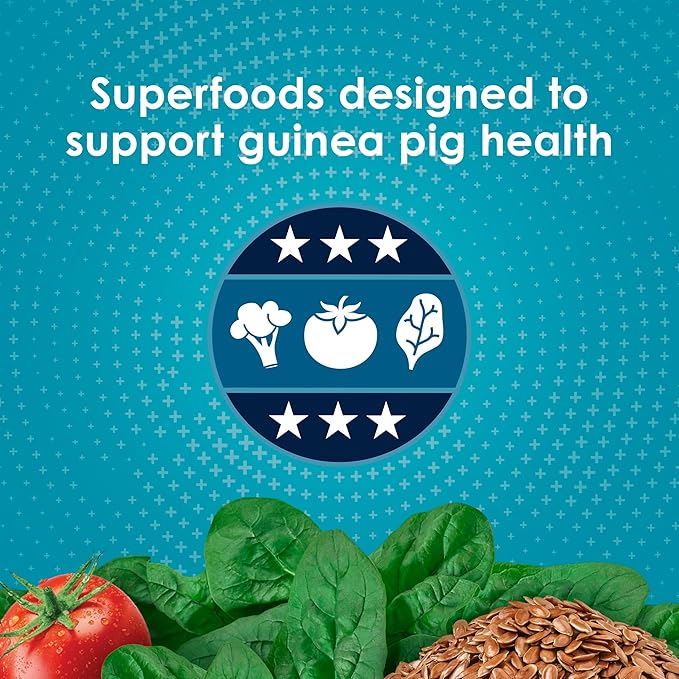 Kaytee Forti-Diet Pro Health Nourish+Protect Guinea Pig Food, Comprehensive Nutrition Backed by Science, Digestive Health, Immune Support, 8 pounds