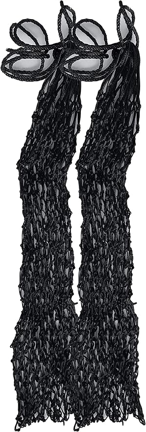 Majestic Ally 2 pcs Ultra Slow Feed 1.5"x1.5" Holes 40” Hay Net for Horses and livestocks (Black)