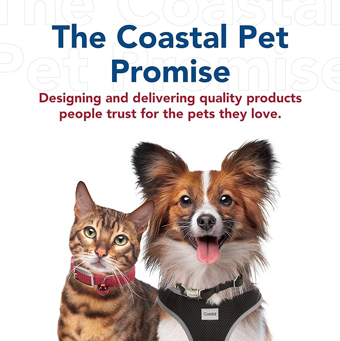 Coastal Pet Li'l Pals Dog Slicker Brush with Coated Tips - Dog Grooming Brush for Small Breeds & Puppies - One Size (3.25” x 7.25”)