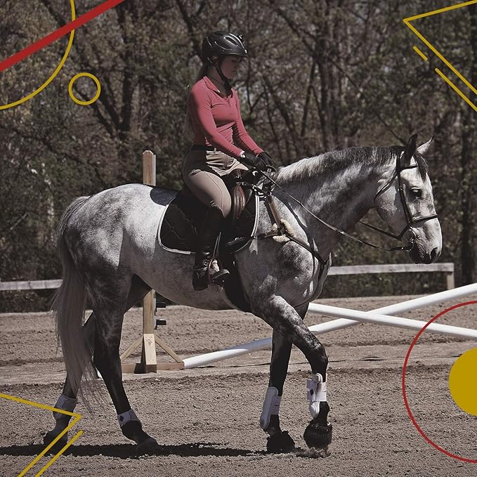 Kavallerie Classic Tendon Boots, Impact-Absorbing Material, Breathable & Evenly Distribute Pressure, Protect Tendon and Ligaments, Anti-Slip, Anti- Sore and Moisture Repellant Show Jumping Boots