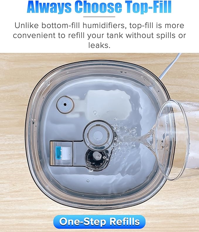 Reptile Fogger Humidifier Fog Machine Mister with 4L Visible Tank，with Dry-Run Protection Compatible with All Terrariums and Enclosures, Ideal for Reptiles/Amphibians/Plants/Herps/Vivarium/Moss