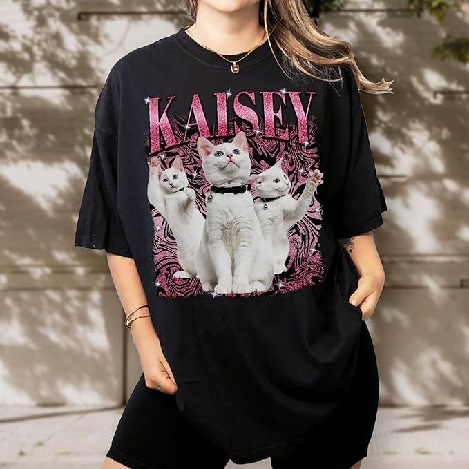 Custom Bootleg Rapper Graphic Tees Shirt – Retro 90s Vintage Style, Personalized Gift for Girlfriend, Birthday, Valentine