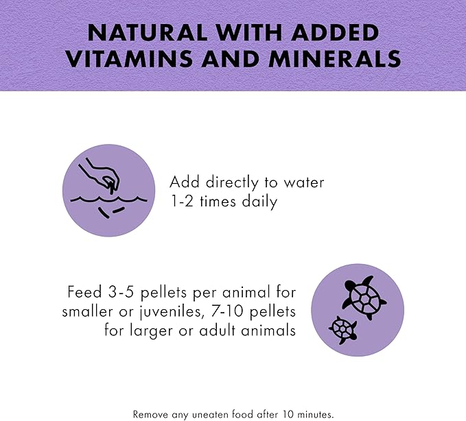 Zilla Pet Aquatic Turtle Sticks, Natural with Added Vitamins and Minerals, Nutrient-Rich Floating Food for Turtles, 4.5 oz