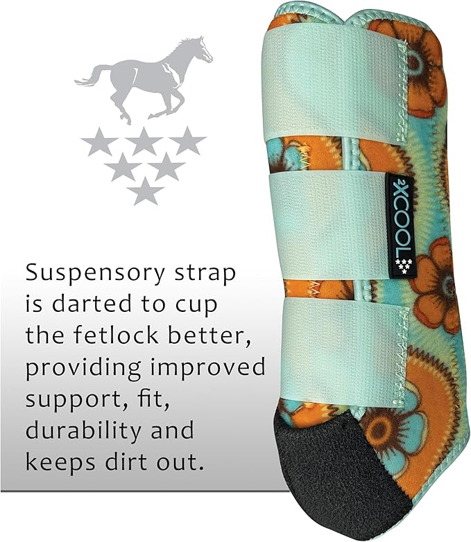 Professional's Choice 2XCOOL Sports Medicine Horse Boots | Protective & Breathable Design for Ultimate Comfort, Durability & Cooling in Active Horses | 2 Pack