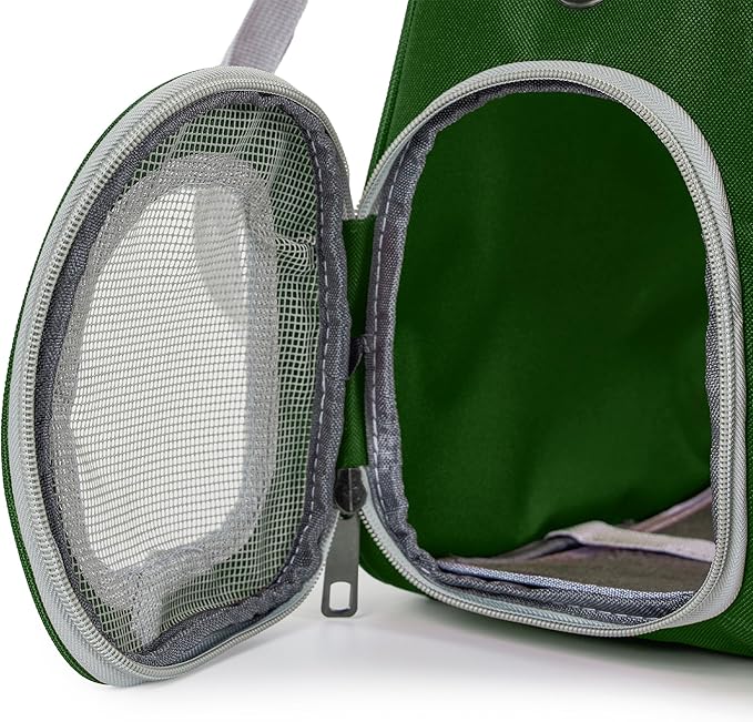 Cat Bubble Backpack Carrier for Small Medium Dogs Cats Carrying Bag, Airline Approved Pet Travel Carrying Bag Dog Hiking Walking Outdoor Backpack (Dark Green)
