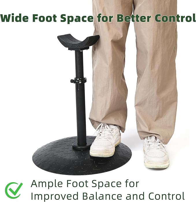 Horse Hoof Stand, Height Adjustable Farrier Stand for Horse Hoof Trimming, 17 in Wide Round Base for Foot Balance Control