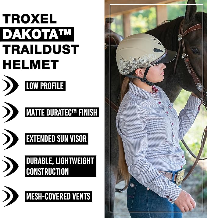 Troxel Black Duratec Dakota Helmet