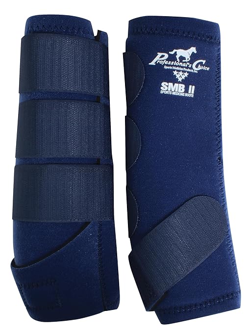 Professional's Choice Equine SMBII Sports Medicine Boots | Sold in Pairs | Navy | Medium