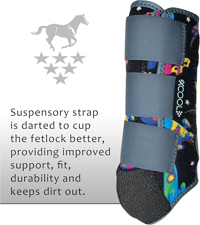 Professional's Choice 2XCOOL Sports Medicine Horse Boots | Protective & Breathable Design for Ultimate Comfort, Durability & Cooling in Active Horses | 2 Pack