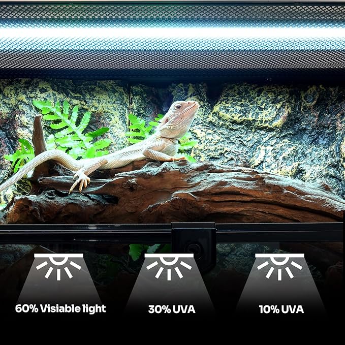 Oiibo T5 HO 10.0 UVB Lamp Bulb 22" L 24 Watts, Reptile UVB Lamp Tube for Bearded Dragon