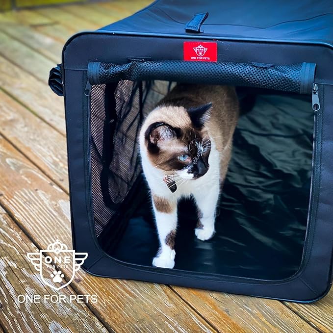 One for Pets The Indoor/Outdoor Cat Enclosure, Cat Playpen - 48" x 18" x 18" (Blue)