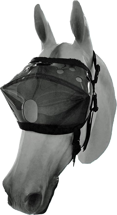 Recovery Vizor, (Size COB - Dark UV Tint) Medical & Preventative Horse Eye Protection Mask for Uveitis/Injury/Scratch or Corneal Ulcer, Infection, Blindness.