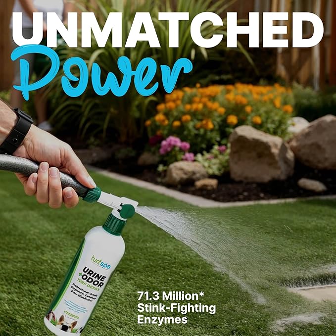 Urine & Odor Turf Detox: 32 oz Mango Scented Professional Enzyme Cleaner & Odor Eliminator for Artificial Grass, Turf, Concrete & Patios, Pet Urine Enzymatic Cleaner for Dogs & Cats
