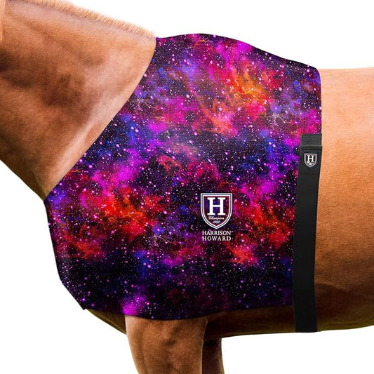 Harrison Howard Horse Stretchy Shoulder Guard Anti Rub Bib for Horse Vast Cosmos L