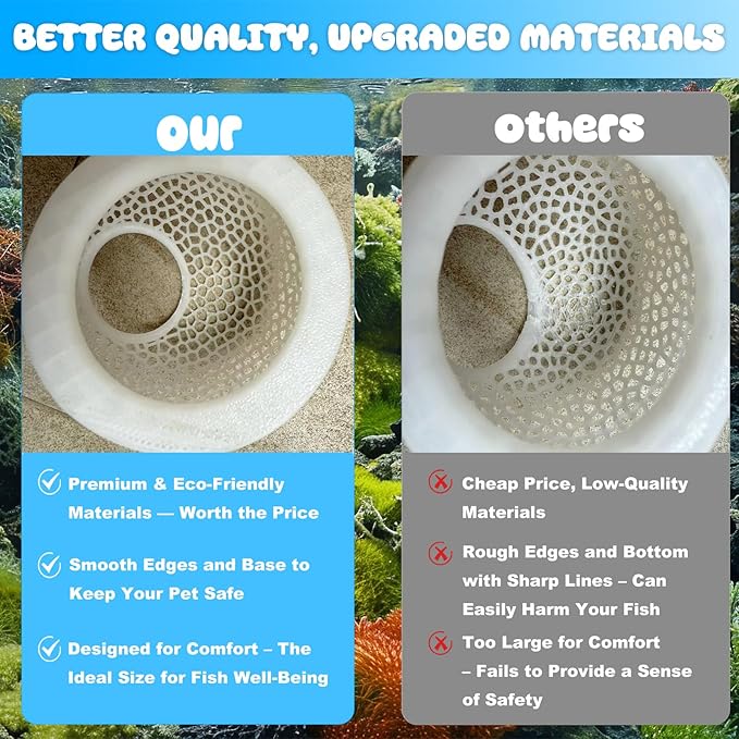 Pink Floating Betta Hide & Shrimp Cave – 3D Printed Aquarium Hammock, Feeding Ring & Resting Spot for Betta Fish, Shrimp & Small Fish (Eco-Safe PLA)