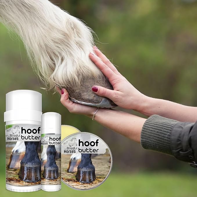 The Blissful Horses Hoof Butter All Natural Support for Your Horse's Hooves, 16-Ounce