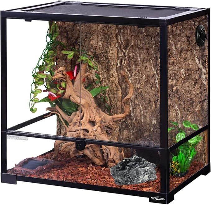 Needzo Corner Rock Bowl for Hermit Crabs, Food and Water Dish Accessory, Tank Supplies, 3 Inches