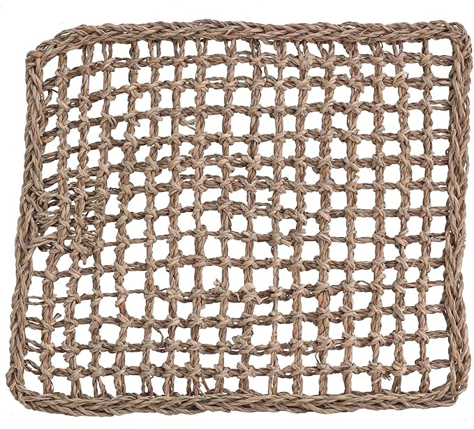Super Bird Creations SB50005 Seagrass Mat for Cage Decor, Pet Enrichment and Boredom Relief - Versatile Toy-Making Base- Ideal for Parrots - Small to Large Birds & Reptiles - 12"x14" (1 Pack)