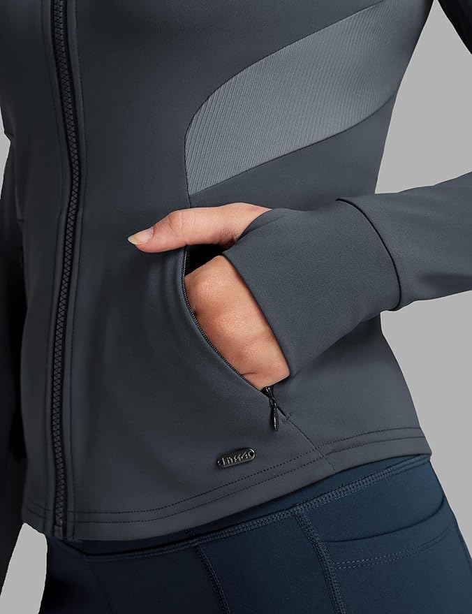 FitsT4 Sports Womens Equestrian Riding Shirts Long Sleeve Fleece Lined Horse Full-Zip Winter Thermal Jackets