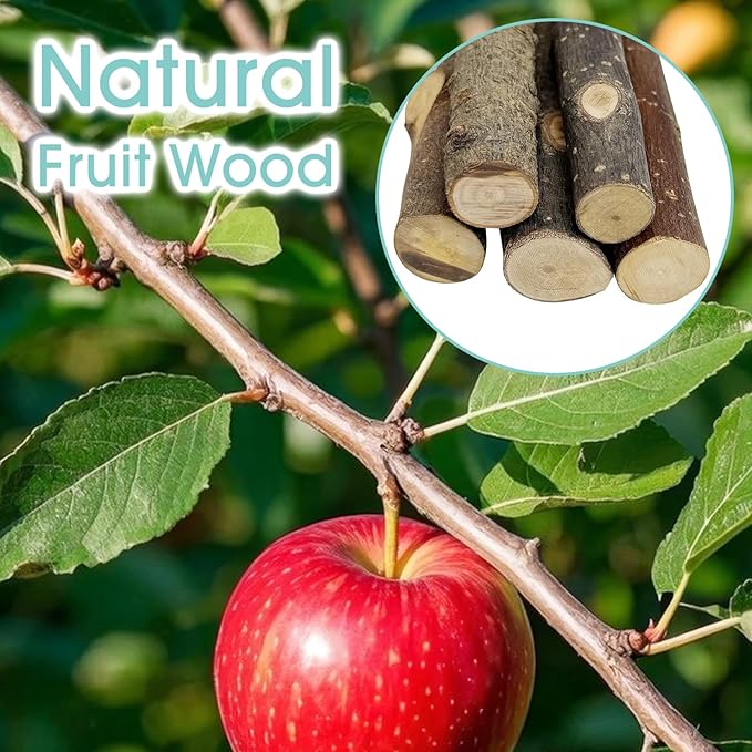 BNOSDM Sugar Glider Toy Natural Fruitwood Perch Stand Squirrel Hanging Wooden Climbing Pole Hamster Paw Grinding Perch Small Animal Cage Accessories for Chinchillas Rats Gerbil