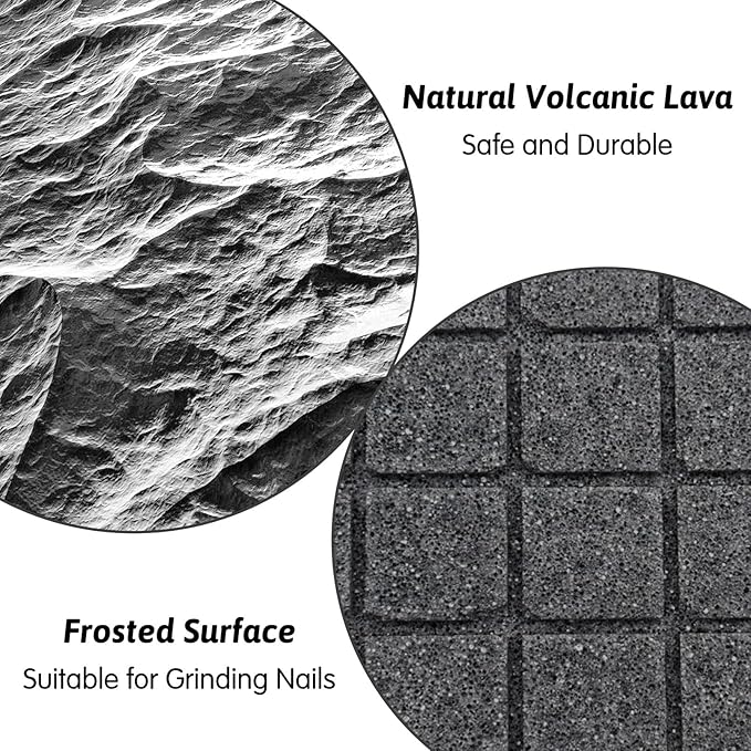 Hamiledyi Rabbit Scratch Foot Pads Bunny Grinding Claw Pad 4 PCS Small Animal Lava Grinding Teeth Stone Hamster Grinding Teeth Block for Guinea Pig Rat Gerbil Chinchilla Hedgehog