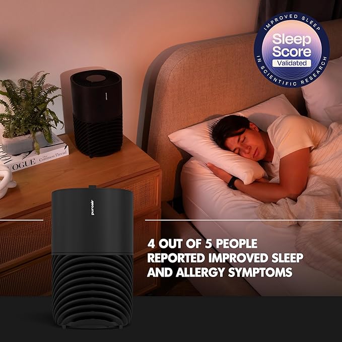 PuroAir 130i HEPA Air Purifiers for Home Pets - Covers Up To 600 Sq Ft - Filters Up To 99.9% of Pollutants, Smoke, Pollen, Dust - Quiet HEPA Air Filter - Air Purifiers for Bedroom (2 Pack)