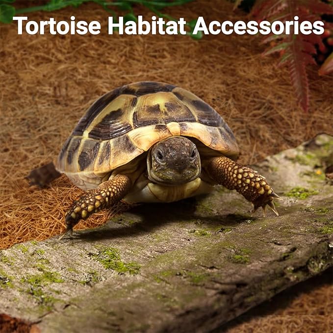 ZeeDix 10 Pcs Reptile Carpet, 12X12 inch Natural Coconut Fiber Liner Mat Flooring Accessories for Reptile Tank - Bearded Dragon Tortoise Lizard Turtle Snake Leopard Gecko Substrate Bedding