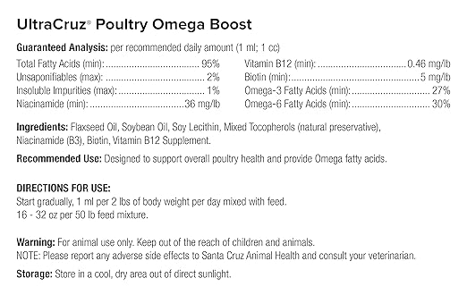 UltraCruz® Poultry Omega Boost, 1 Gallon