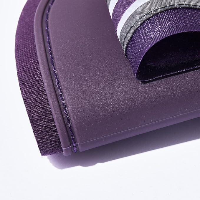 HORZE Adepto Open Front Tendon Boots | Durable Shell with Neoprene Lining - Blackcurrant Purple - Warmblood
