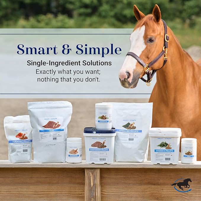 Smart & Simple Taurine Powder | Horse Supplements | 14,200 mg of Taurine for Horses | Supports Muscles External and Internal Structure | Supports a Calm Demeanor | 156 Servings | 5 lb