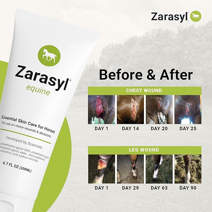 Essential Skin Care Ointment for Horses - Protects and Moisturizes for Equine Healing - Competition Safe, Steroid Free First Aid Salve for Horse Wounds and Skin Repair – 6.7oz