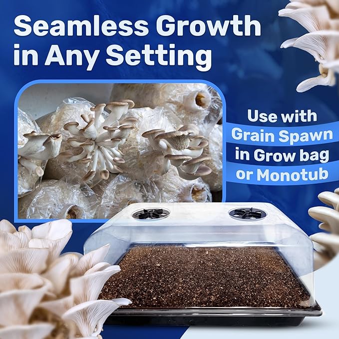Surfin' Spores Dry Mushroom Substrate Mix | Produces 20 Pounds of Pasteurized Bulk Substrate | CVG Blend (Coco Coir, Vermiculite, Gypsum)