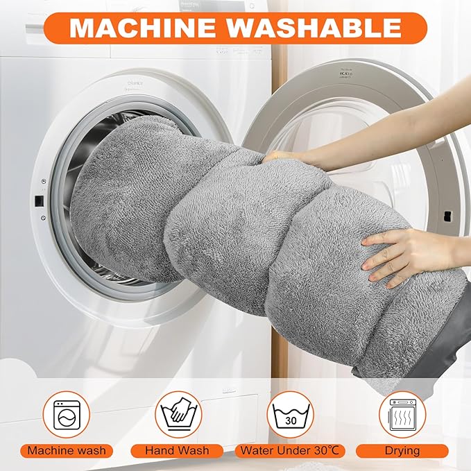 Dog Bed, Rectangle Washable Extra Large Dog Bed for Extra Large Dogs, High Back Dogs Sofa with Non-Slip Bottom, 43”x35”x9”, Grey
