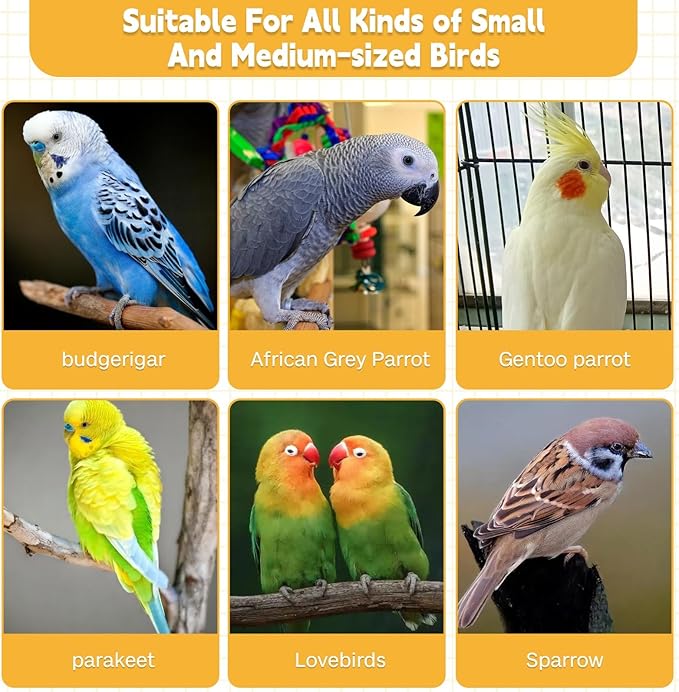 kathson 3 PCS Bird Toys, Parrot Toys, Parakeet Cuttlebone Beak Stone Mineral Lava Blocks Trimming Chew Toys for Conures Cockatiels Parrots Budgies and African Gray