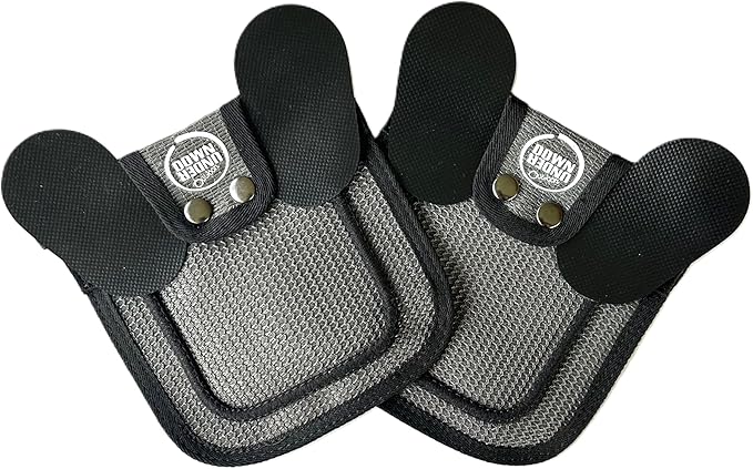 DOWN UNDER OUTDOORS 2 Pack Small Chicken Saddles for Bantams and Young Birds, Includes Shoulder Covers (Grey Mesh)